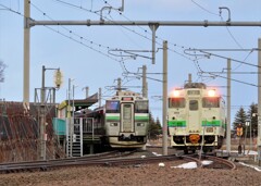 北海道医療大学前駅を発車