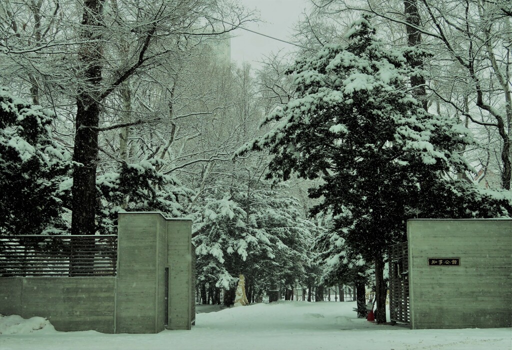 雪の知事公館