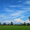 初夏の雲と田んぼ