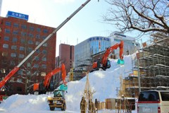 雪まつり準備