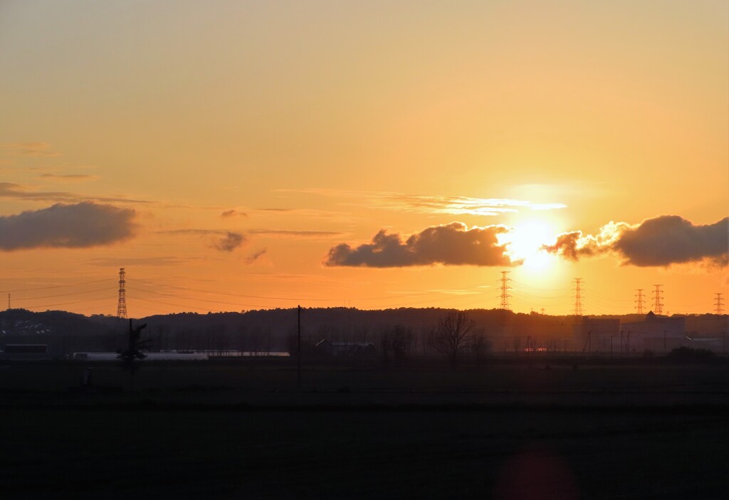 ５月の夕陽