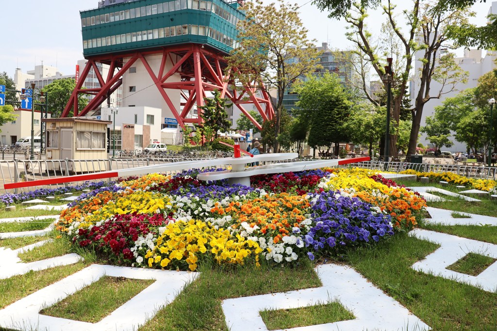 札幌散歩３２　　花時計