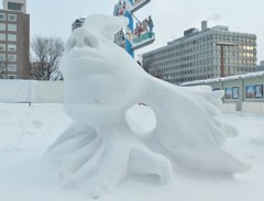 フィンランドの雪像