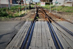 列車の通らない踏切