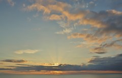 8月18日　厚田の夕日　２