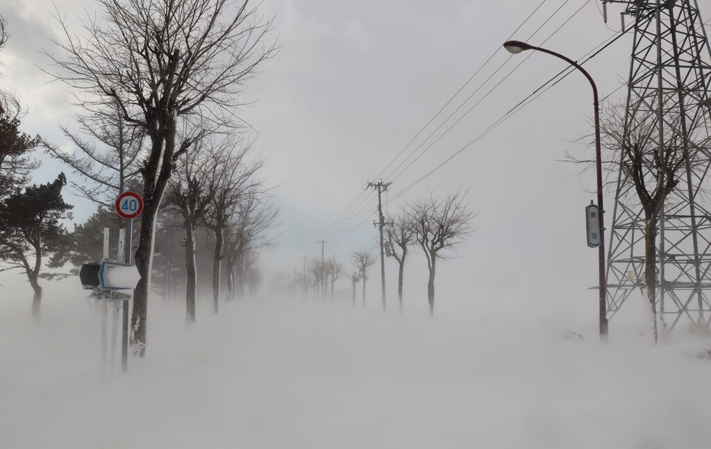 今日は吹雪　４