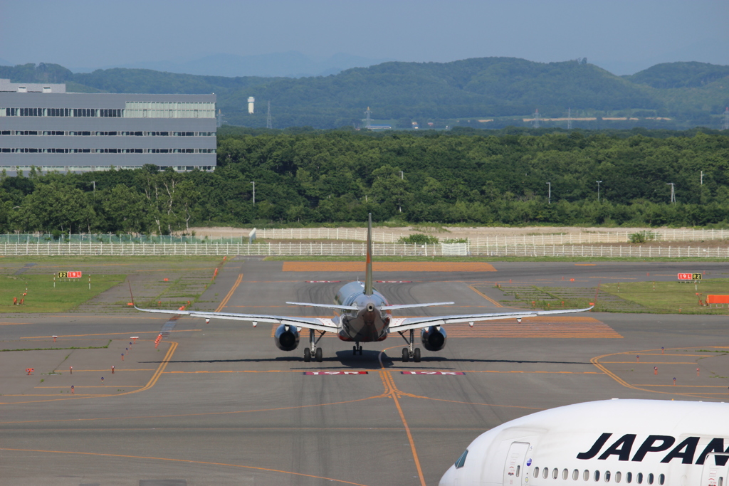 ジェットスター機のお尻