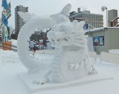 マカオ（中国）の雪像