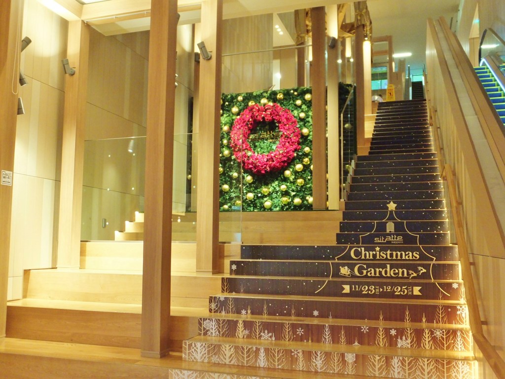 クリスマスな階段