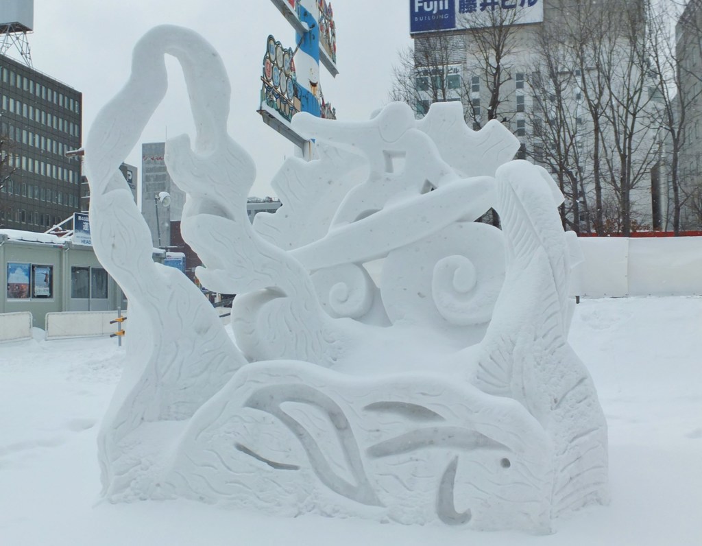 ハワイの雪像