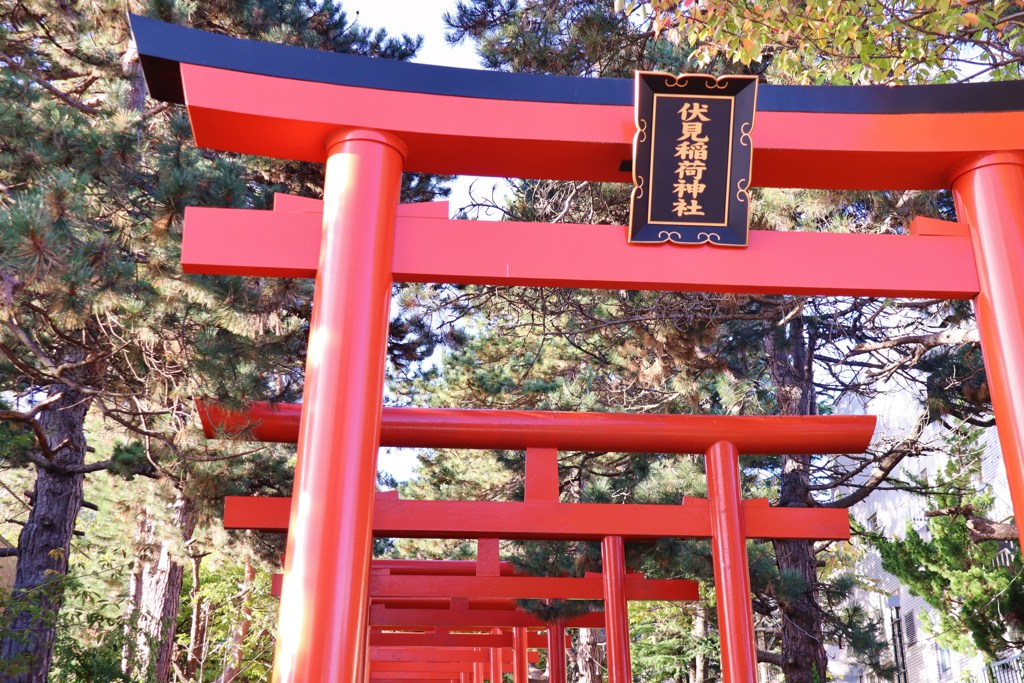 北の街の朱色の鳥居　３
