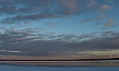 ウトナイ湖と飛行機