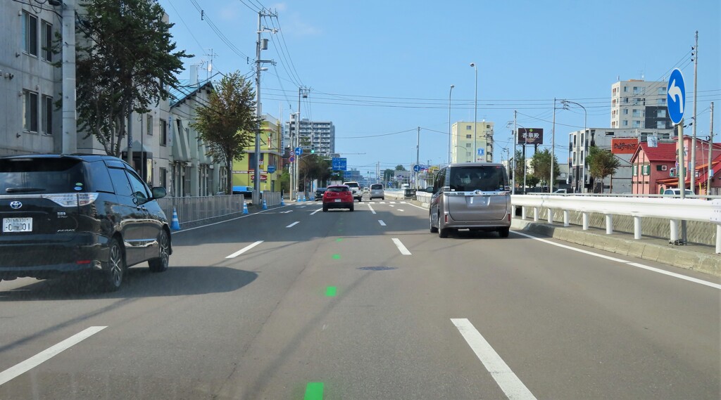 ここを走ってね！マーク