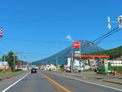 町と羊蹄山