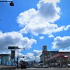 遠くにドームが在る風景