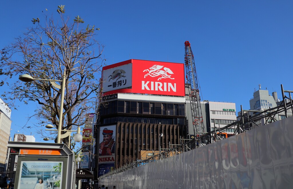 何かが足りない　ススキノの風景