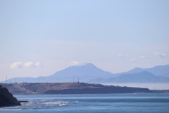 厚田から恵庭岳を