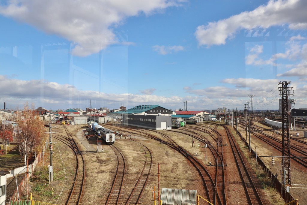 北の新駅オープン　　自由通路からの景色