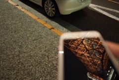 真夜中東京タワー逆さ