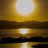 ソルタン湖からの夕日