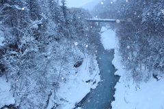 白髭の滝 後ろの風景