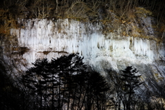 「木曽白川の氷柱」
