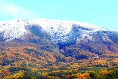 「錦秋と霧氷」