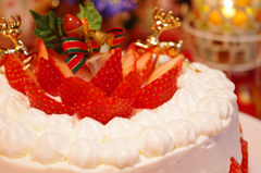 クリスマスケーキを囲んで