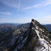 石鎚山　冬の眺め