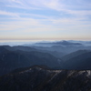 冬の青空　石鎚山より