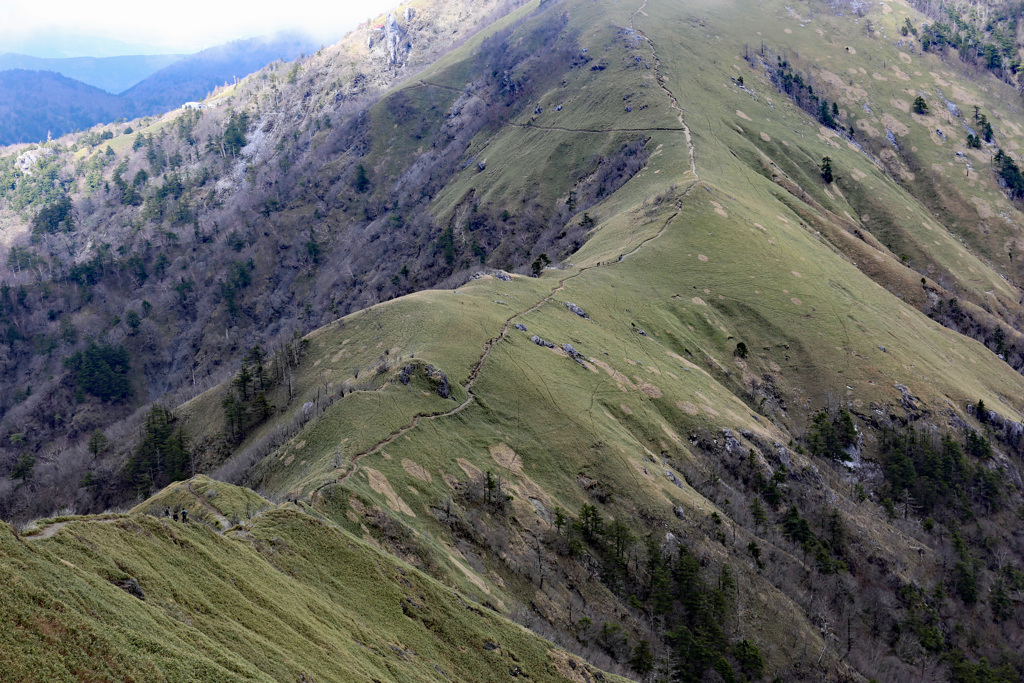 剣山　縦走路