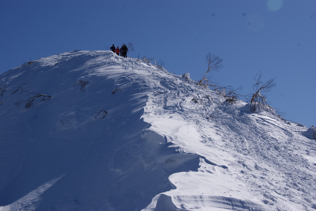 日本百名山　雪の荒島岳