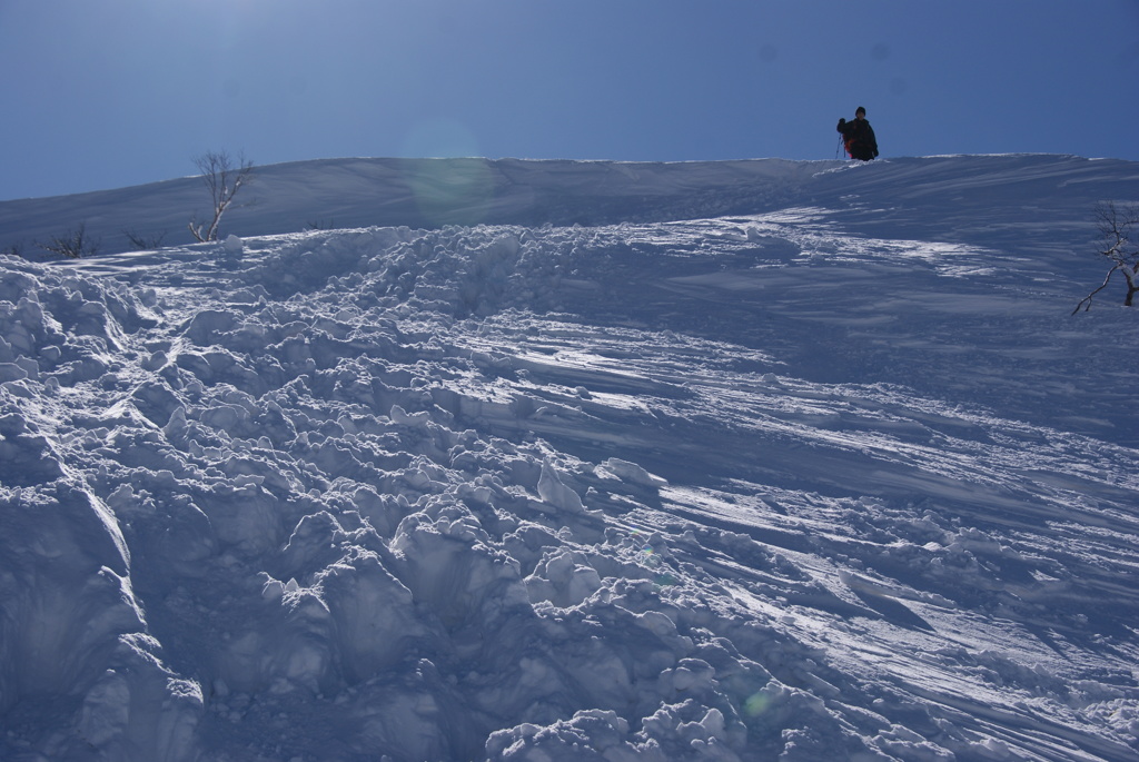 日本百名山　雪の荒島岳