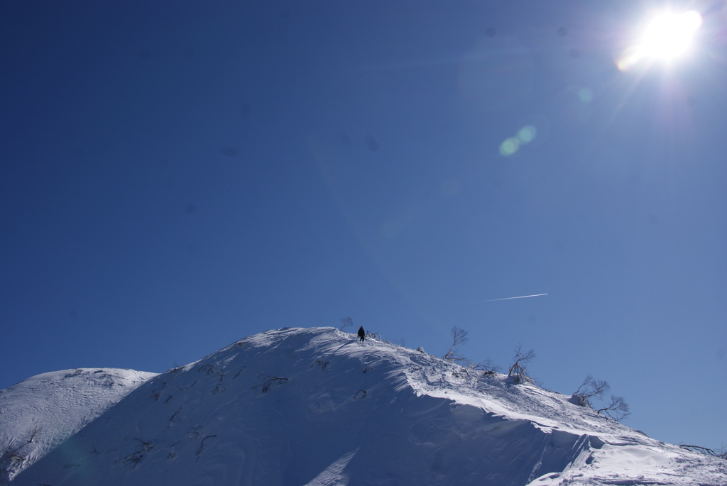 日本百名山　雪の荒島岳