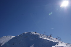 日本百名山　雪の荒島岳