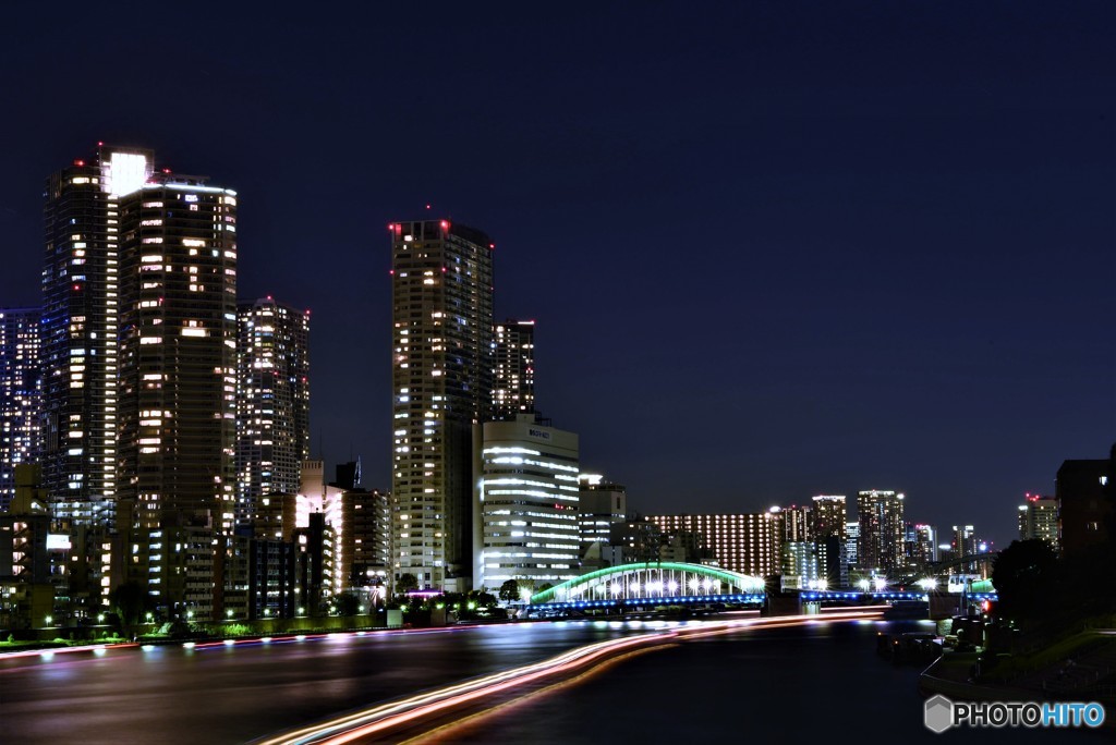 永代橋夜景三部作②