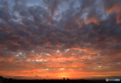 昨日の夕焼雲・・・。