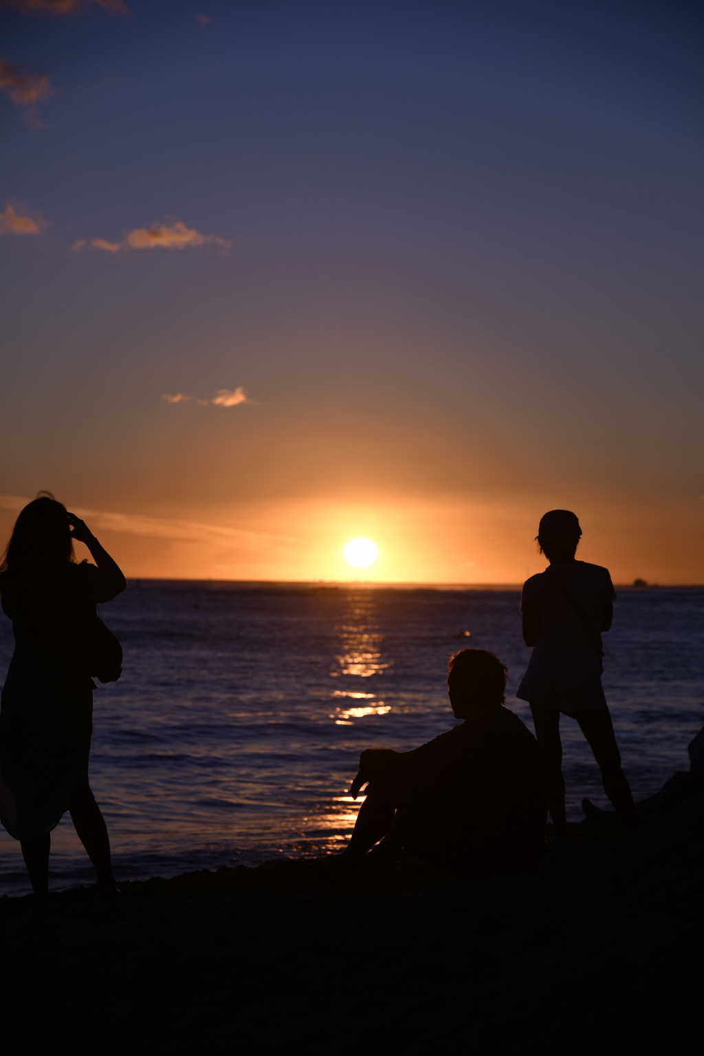 ワイキキの夕日