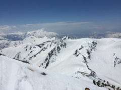 立山雄山山頂より 龍王岳