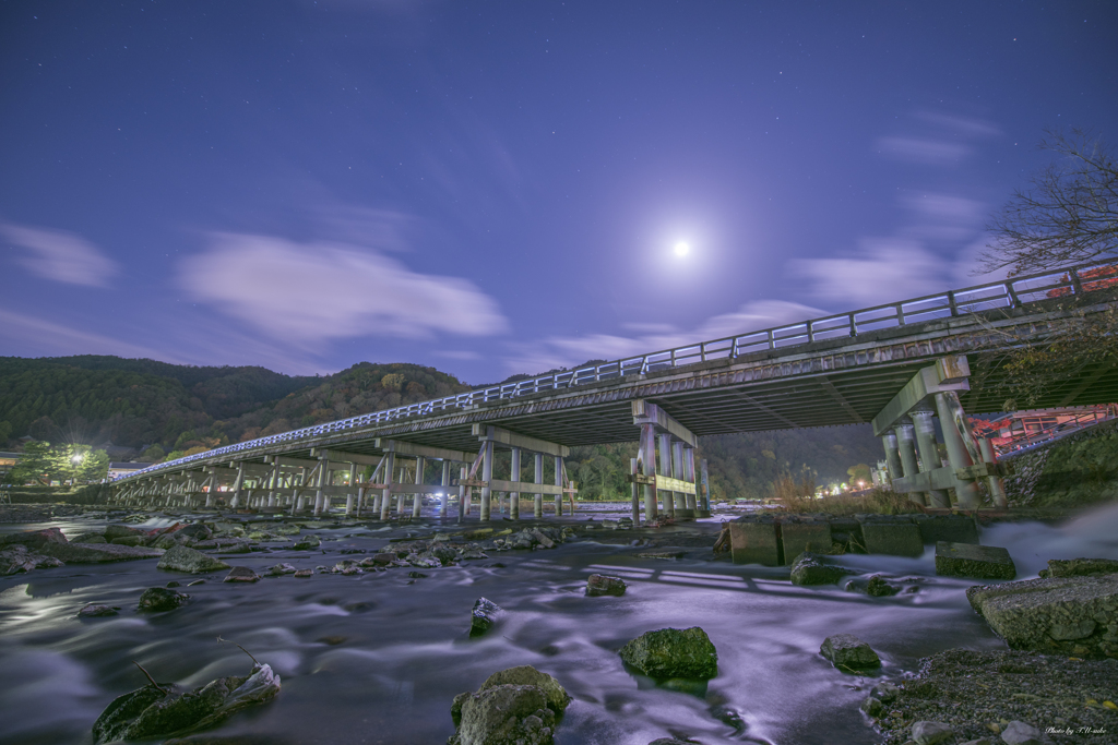 京都　嵐山　渡月橋