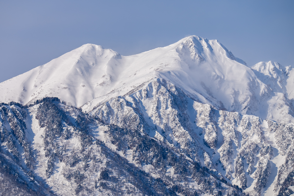 今日の雪山