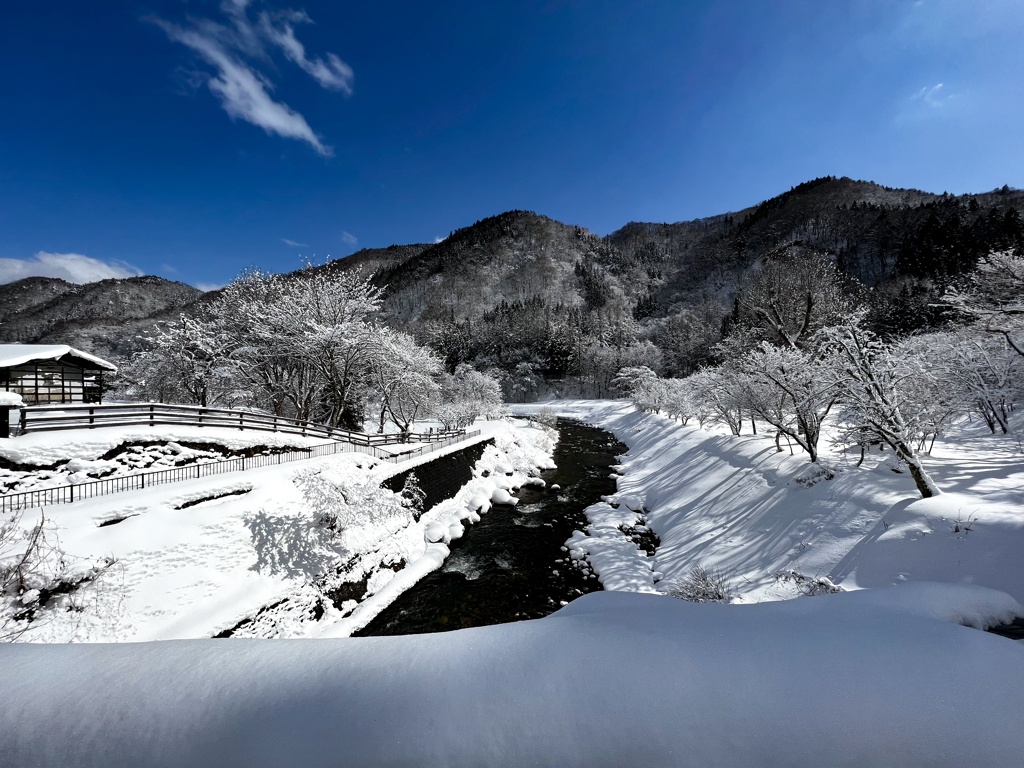 立春の雪景色