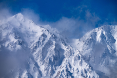 今日の雪山
