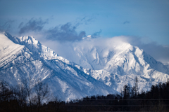 今日の雪山