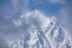 今日の雪山