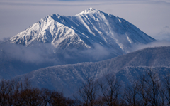 新春　今日の雪山