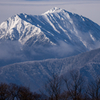 新春　今日の雪山