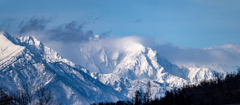 今日の雪山