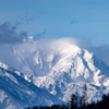 今日の雪山
