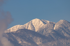 今日の雪山